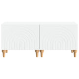 TV Cabinet White Engineered Wood 896235