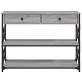 Console Table Grey Sonoma 100x28x75 cm Engineered Wood 834193