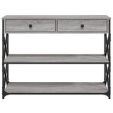 Console Table Grey Sonoma 100x28x75 cm Engineered Wood 834193