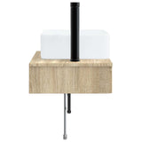 Wall-Mounted Wash Basin Sonoma Oak 50 x 41 x 39 cm 890190