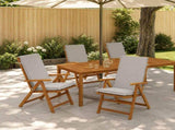 4-Piece High Back Bhair Cushions GEMERT 4 pcs 100% Polyester 945919