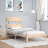 Bed Frame without Mattress Small Single Solid Wood Pine 3193491