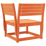5 Piece Garden Sofa Set Wax Brown Solid Wood Pine 3216957