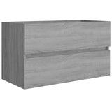 Sink Cabinet Grey Sonoma 80x38.5x45 cm Engineered Wood 815652