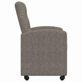 Dining Chairs with Wheels 2 pcs Grey 57 x 67 x 98 cm 42017894