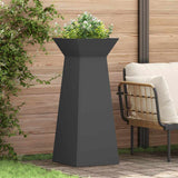 Pillar Planter 2 pcs Black 40 x 40 x 100 cm 873853