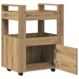 Kitchen Trolley Artisan oak 60 x 45 x 80 cm Engineered wood 862121