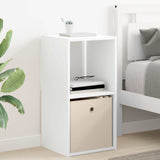 Bedside Table 2 pcs White 35 x 32 x 68.5 cm Engineered Wood 8000629
