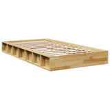 Bed Frame Oak Solid Oak Wood, Plywood Single Bed Frame 3324121