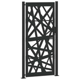 Garden Gate Black 100x200 cm Steel Light Design 4100953