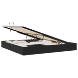 Storage Bed with Mattress Black 200 x 200 cm Velvet 3370120