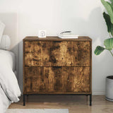 Bedside Table Smoked oak 63.5 x 36 x 61 cm Engineered wood 883469