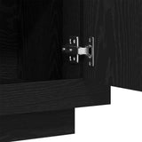 Sideboard Black Oak 80 x 40 x 75 cm Engineered Wood 862749