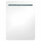 LED Bathroom Mirror Cabinet Concrete Grey 60x11x80 cm 326502