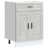 Kitchen Base Cabinet Porto Concrete Grey Engineered Wood 853971