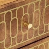Bedside Cabinet 40x33x46 cm Solid Wood Mango 358282