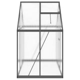 ZNTS Greenhouse with Base Frame Anthracite 169x114x195 cm Aluminium 4005824