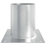 Round Ground Anchor 12 pcs Silver 18 x 18 x15 cm Metal 42030125
