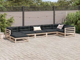 7 Piece Garden Sofa Set Solid Wood Pine 3299541