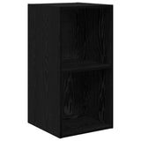TV Cabinet Set 2 pcs Black Oak 37 x 37 x 72 cm Engineered Wood 3393556
