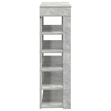 Shoe Rack Concrete Oak 80x30x98 cm Engineered Wood 859935