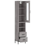 Highboard Grey Sonoma 34.5x34x180 cm Engineered Wood 3199311