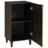 Sideboard Black and Gold 40 x 33 x 75 cm Solid Mango Wood 4017852