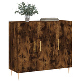 Sideboard Smoked Oak 90x34x80 cm Engineered Wood 828097