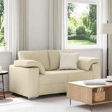 Sofa Cream 160 x 77 x 82 cm Fabric 4105224