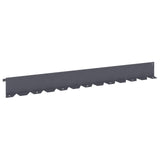 Lawn Edging 20 pcs 102 x 10 x 4 cm Steel Anthracite 8008749