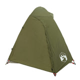 ZNTS Camping Tent Dome 2-Person Olive Green Waterproof 4009612