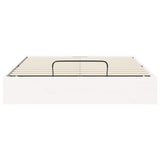 Ottoman Bed Frame with Storage White 120 x 190 cm 3418775