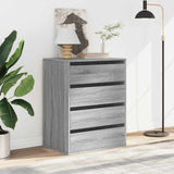 Corner Chest of Drawers Grey Sonoma 60x41x76 cm Engineered Wood 852875