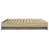 Bed Frame Sonoma Oak Engineered wood, Plywood 180x200 cm Super King 3295634