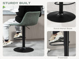 Set of Two Retro Tub Bar Stools - Green T3398P344135