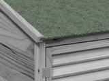 Garden Shed with Roof Grey 106 x 56 x 176.5 cm Solid Fir Wood 42033466