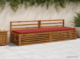 2-Piece Bench Cushions VUGHT 2 pcs 100% Polyester Red 952229