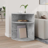 End Table Concrete Grey 39.7 x 39.7 x 60 cm Engineered Wood 891133