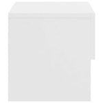 ZNTS Wall-mounted Bedside Cabinets 2 pcs High Gloss White 810966