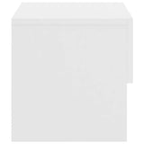 ZNTS Wall-mounted Bedside Cabinets 2 pcs High Gloss White 810966