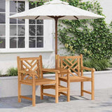 Garden Outdoor Chairs 152 x 63 x 89 cm Solid Teak Wood 42001958