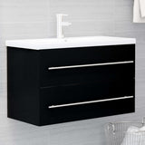 Sink Cabinet Black Engineered Wood Medium Sink Cabinet 804702