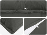 Cushion with Pillow HOUTEN 2 pcs Dark Grey Velvet 934298