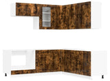 Kitchen Unit KALMAR 8 pcs Smoked Oak Engineered Wood 3438376
