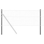Fence Posts 12 pcs Grey 120 cm Powder-coated steel 42012760