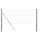 Fence Post 12 pcs Grey 110 cm Powder-coated steel 42012758
