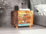 243323 Night Cabinet Solid Reclaimed Wood 43x33x51 cm