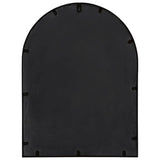 Garden Mirror Black 60x45 cm Iron for Outdoor Use 318346