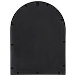 ZNTS Garden Mirror Black 60x45 cm Iron for Outdoor Use 318346