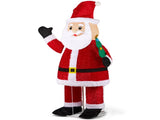 6FT Lighted Santa Christmas Yard Decorations, Pre-lit Pull Up Santa Waving Hand with 180 LED Warm 68804595